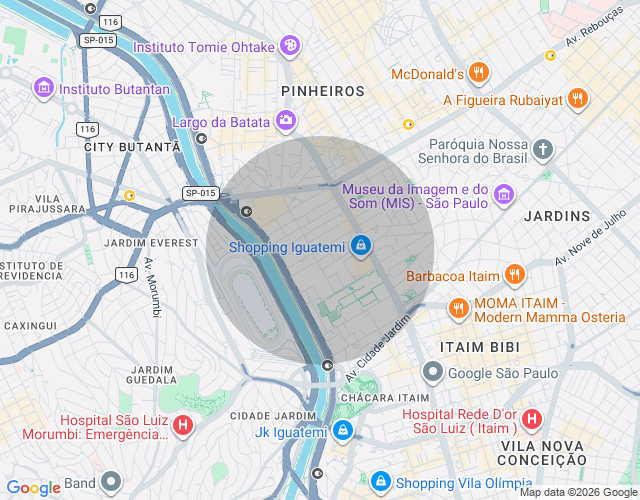 Imóvel no mapa