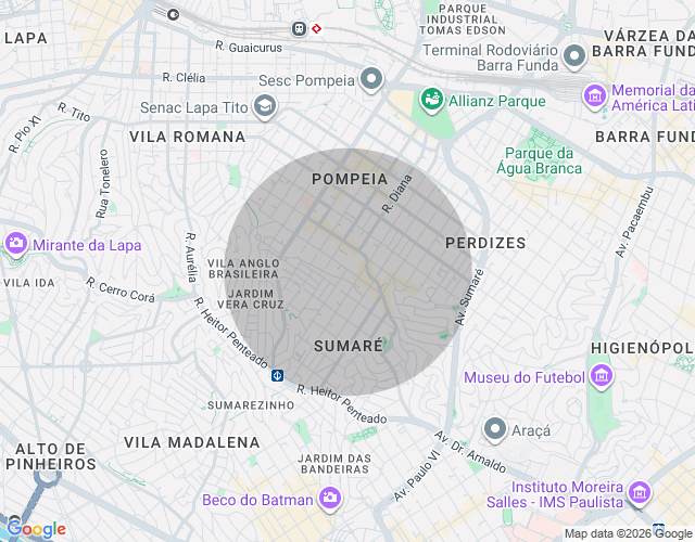 Imóvel no mapa