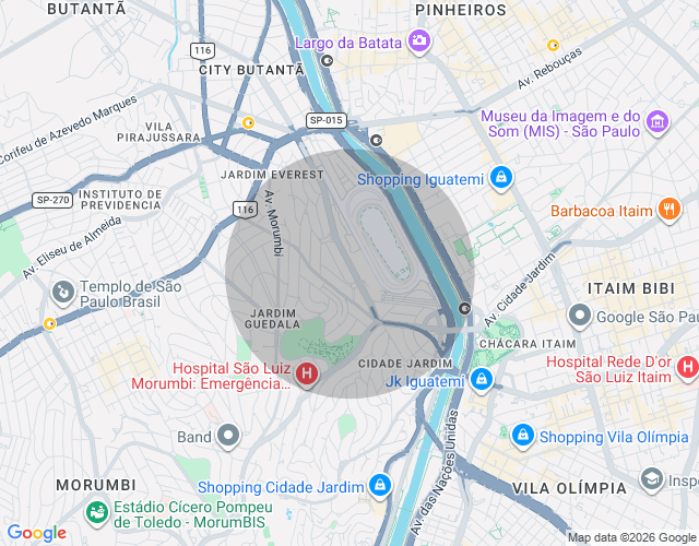 Imóvel no mapa