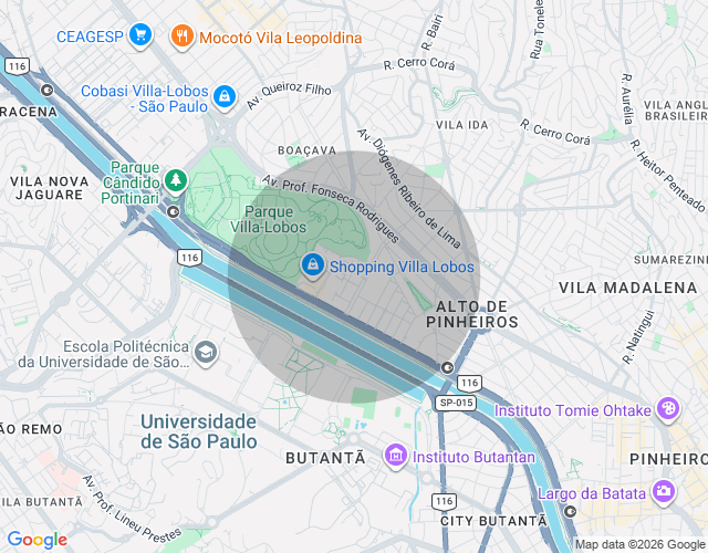 Imóvel no mapa