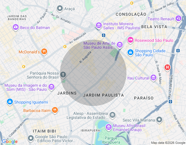 Imóvel no mapa