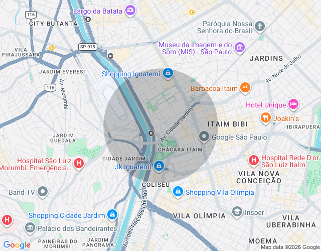 Imóvel no mapa