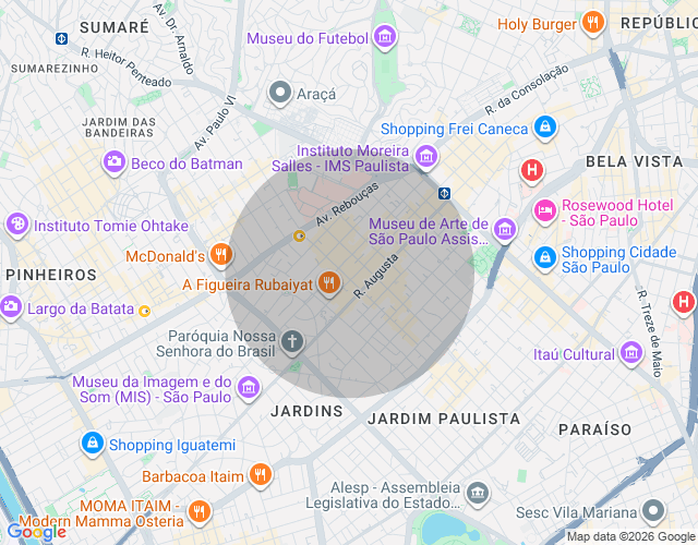 Imóvel no mapa