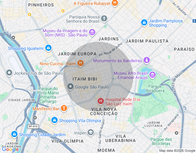 Imóvel no mapa