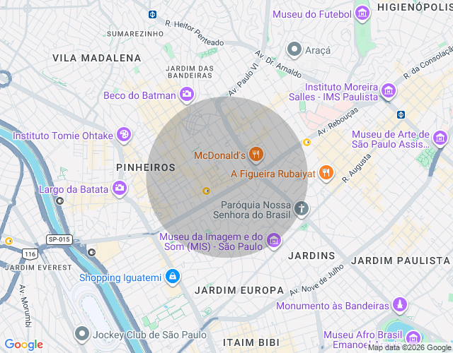 Imóvel no mapa