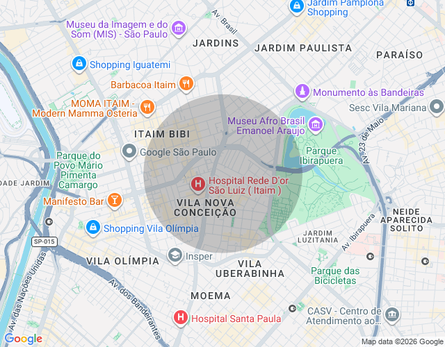 Imóvel no mapa