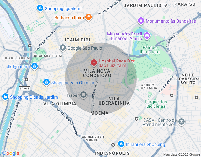 Imóvel no mapa
