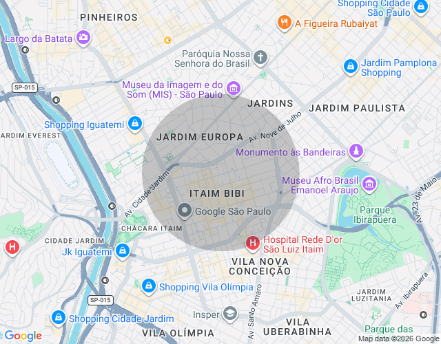 Imóvel no mapa