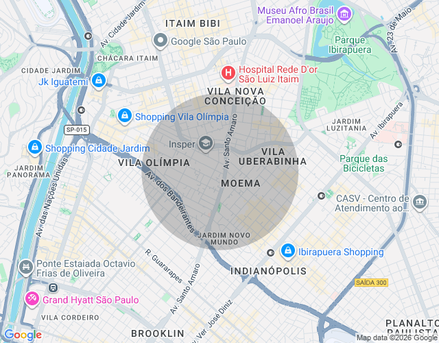 Imóvel no mapa