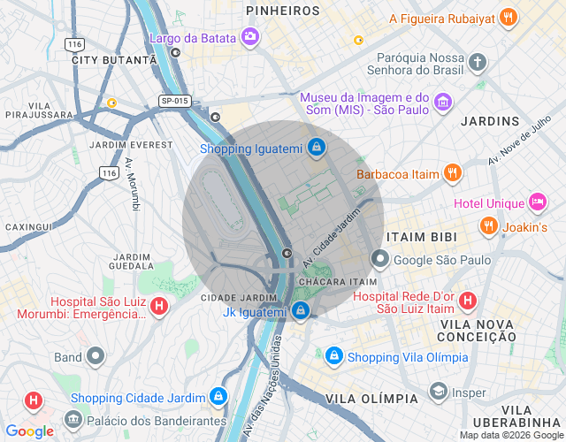 Imóvel no mapa