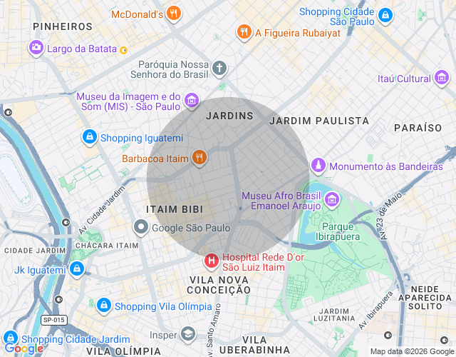 Imóvel no mapa