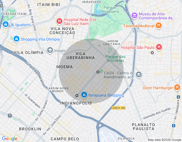 Imóvel no mapa