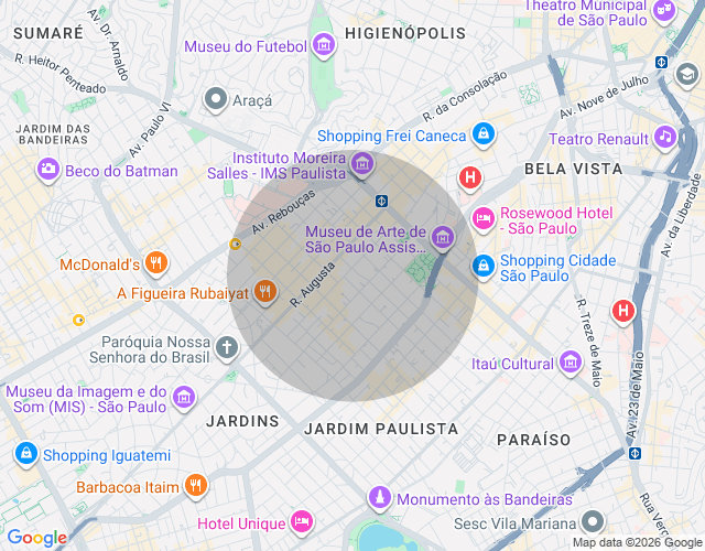 Imóvel no mapa