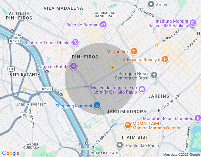 Imóvel no mapa