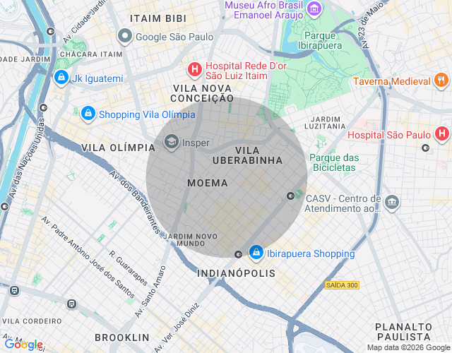 Imóvel no mapa