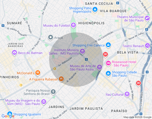 Imóvel no mapa