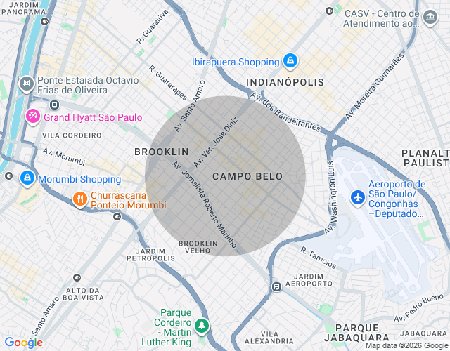Imóvel no mapa