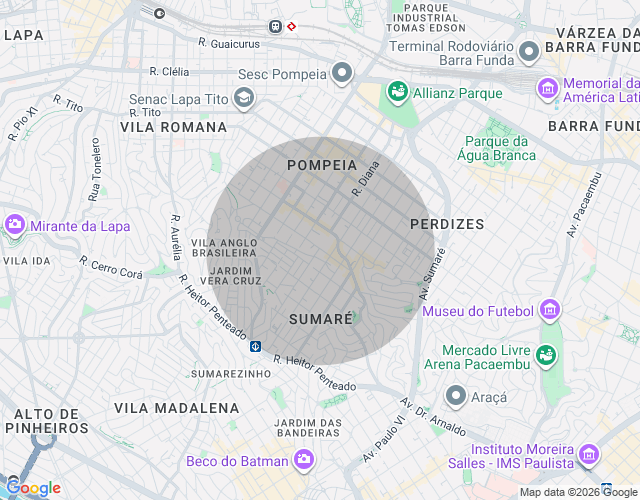 Imóvel no mapa