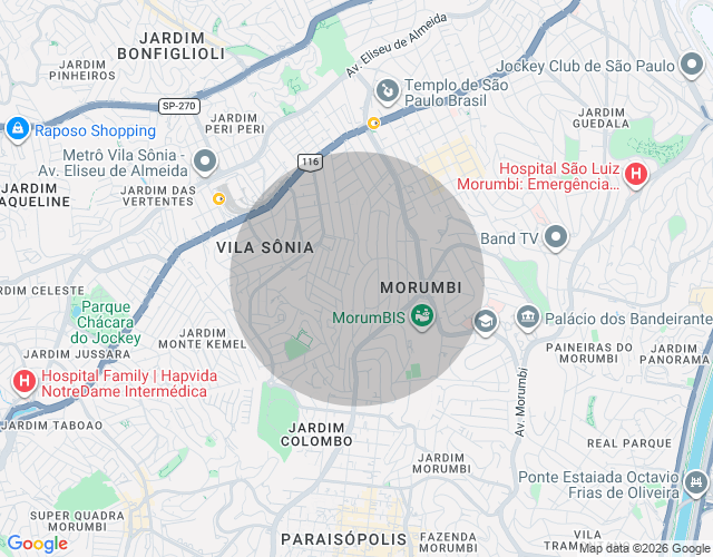 Imóvel no mapa