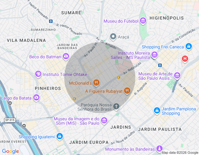 Imóvel no mapa