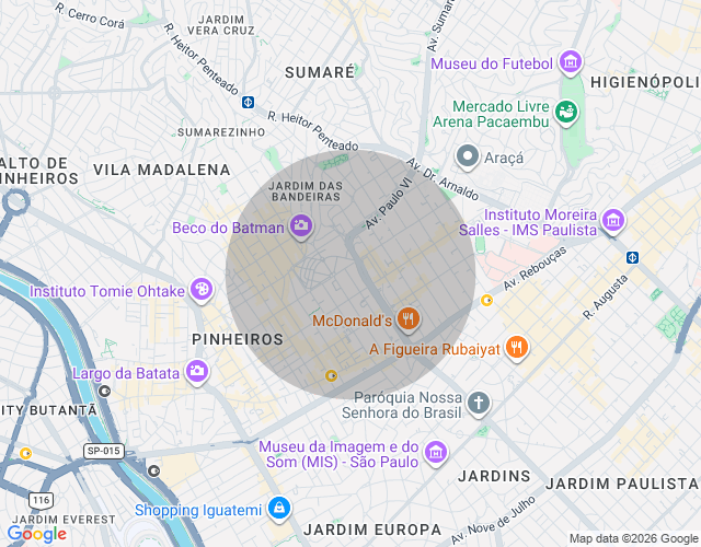 Imóvel no mapa