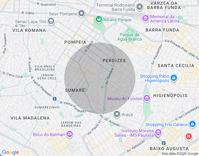 Imóvel no mapa