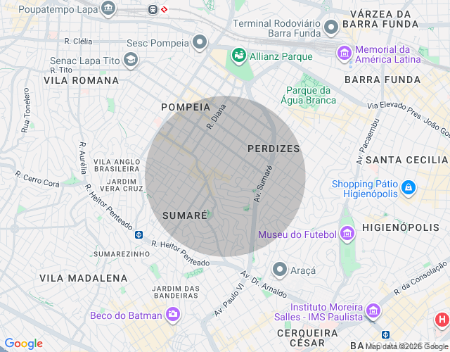 Imóvel no mapa