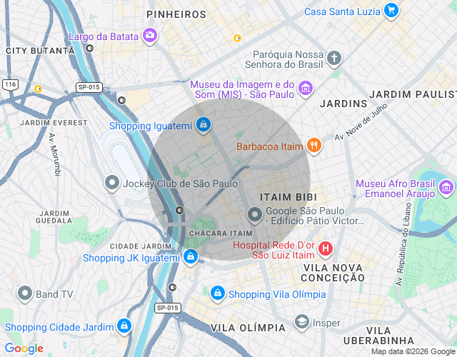 Imóvel no mapa