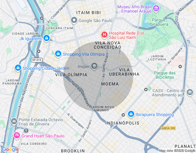 Imóvel no mapa