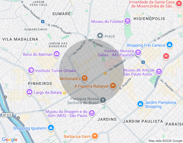 Imóvel no mapa