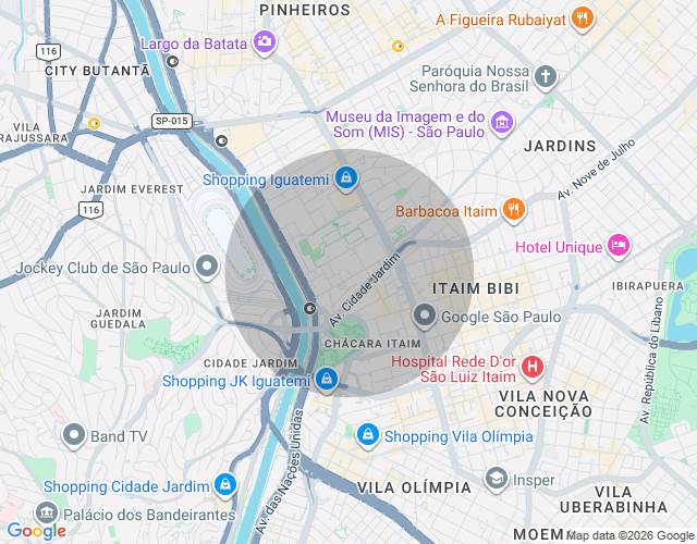Imóvel no mapa