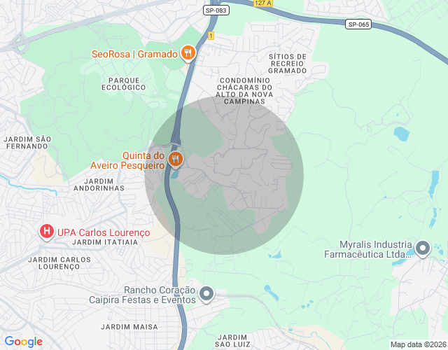 Imóvel no mapa
