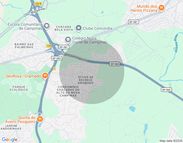 Imóvel no mapa