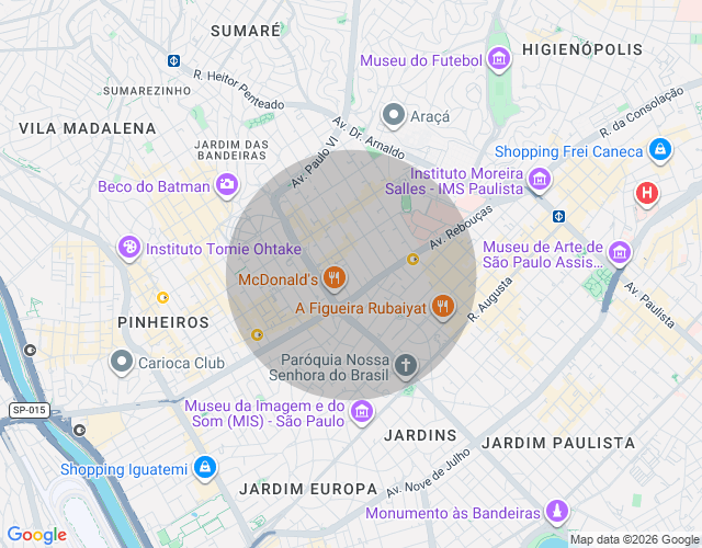 Imóvel no mapa