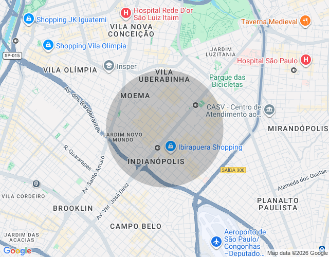 Imóvel no mapa