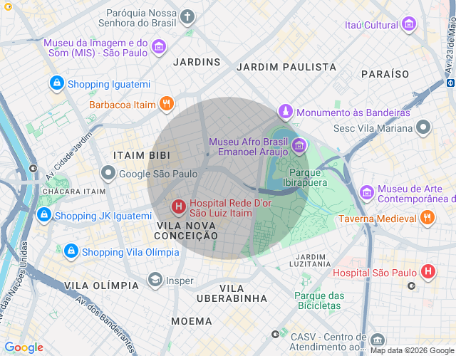 Imóvel no mapa