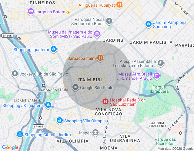 Imóvel no mapa