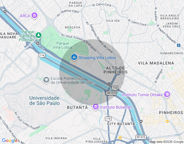 Imóvel no mapa
