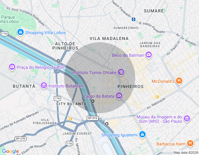Imóvel no mapa