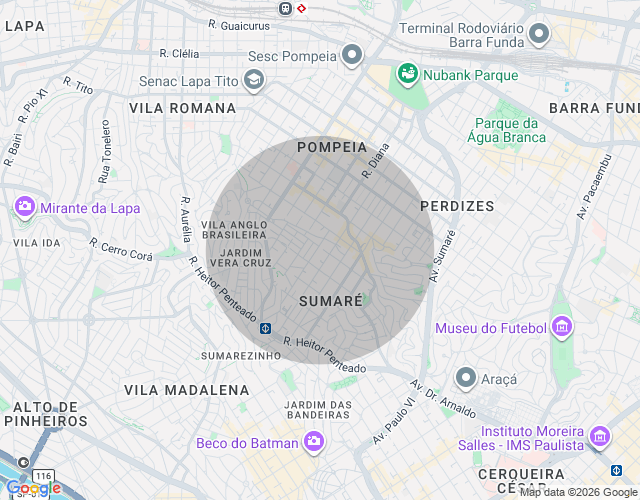 Imóvel no mapa