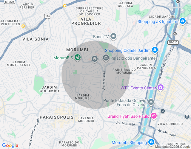 Imóvel no mapa