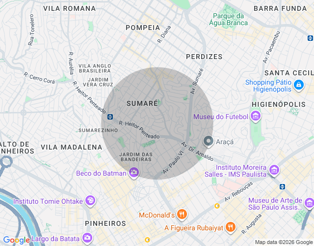 Imóvel no mapa