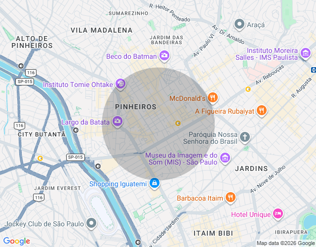 Imóvel no mapa