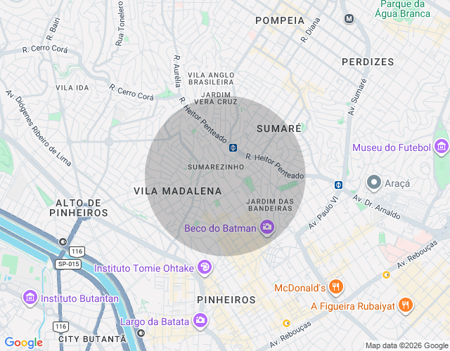 Imóvel no mapa