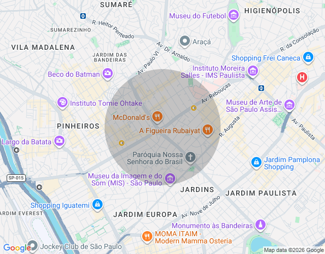 Imóvel no mapa