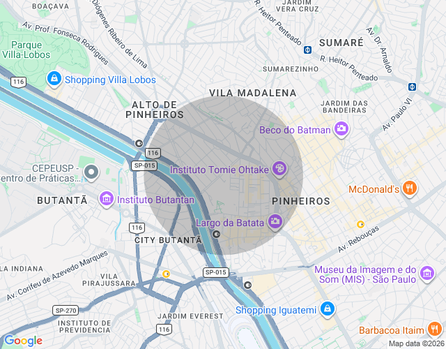 Imóvel no mapa