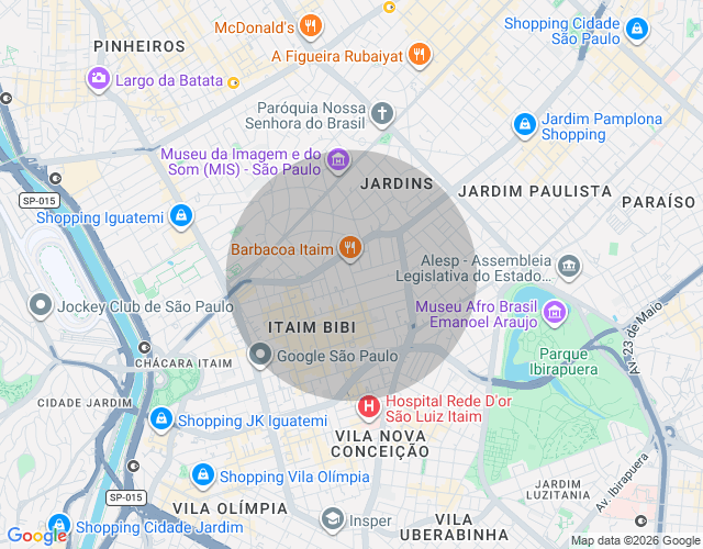 Imóvel no mapa