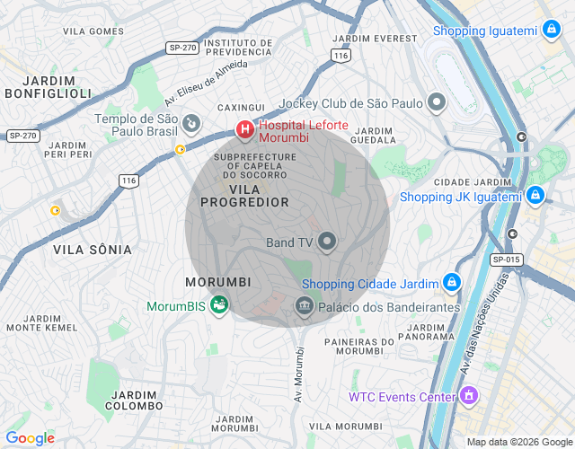 Imóvel no mapa