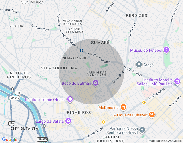 Imóvel no mapa