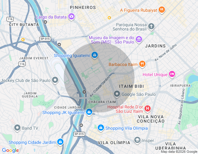 Imóvel no mapa